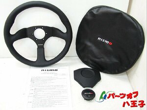 (63) 新品 ニスモ ★ スカイライン GT-R ステアリングホイール キット レザー ブラックステッチ 4840S-RS001 nismo 日産 ハンドル