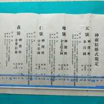 ◆出雲大社教岡山分院　神前結婚式規定◆　戦前　印刷物_画像2