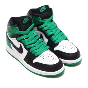  Nike 18cm US 12C Jordan 1 retro высокий OG PS белый зеленый NIKE JORDAN 1 RETRO HIGH OG (PS) Junior Kids детский спортивная обувь 