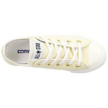 コンバース 24cm オールスター ライト クリーム ホワイト CONVERSE ALL STAR LIGHT PLTS GE OX レディース キャンバス スニーカー 軽量_画像5