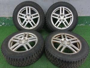 wedsホイール 16×6.5 +53 205/60R16 ダンロップ 冬 ウィンターマックスWM01 4本 売切!!