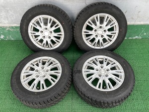 LEBENホイール!! 15x6J +52 冬タイヤ付き 195/65 4本セット 中古 売切!!