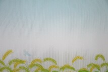 真作 清水百 1984年リトグラフ「breeze」画寸 39×26cm 岐阜県出身 独自の繊細なグラデーション描写の透き通った色彩 麦穂の田園風景 8645_画像6