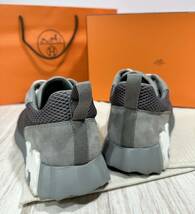 【定価144,100円/現行アイテム☆新品同様☆国内正規品】HERMES エルメスBOUNCING MEN'S SNEAKER/バウンシングスニーカーグリブリュム /41.5_画像5