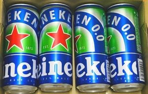 Heineken0.0（ハイネケン ゼロゼロ）ノンアルコールビール　ハイネケンノンアルコール0.0%　330ml×4本　缶