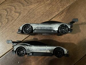 送料込 2台 ルース ZAMAC ASTON MARTIN VULCAN アストンマーチン　バルカン　ホットウィール Hot Wheels