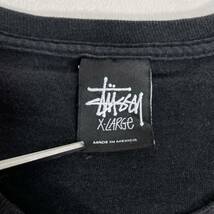 STUSSY ステューシー Tシャツ 両面プリント サッカー ナンバリング ブラック メキシコ製 ストリート_画像8