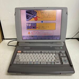 R938 CASIO Darwin GX-1000 日本語ワードプロセッサ/ワープロ 本体のみ/通電OK 欠品あり ジャンク品