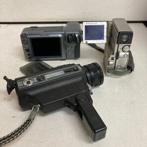 L002 ビデオカメラ9台/8mmカメラ 1台/ 合わせて10台まとめて/SONY Victor FUJICAなど 動作未確認 ジャンク品の画像10