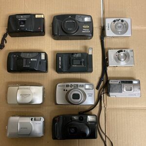 R956 フィルムカメラ 11台まとめて/PENTAX OLYMPUS Ricoh など/動作未確認 ジャンク品