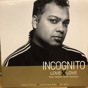 Incognito - Love X Love (Who Needs Love Remixes Part 1)　(A25)