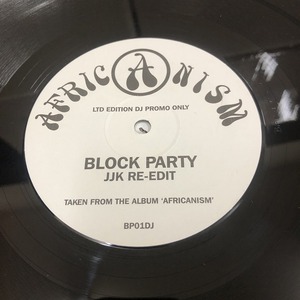 Africanism - Block Party (JJK Re-Edit)　(One side) (A25)