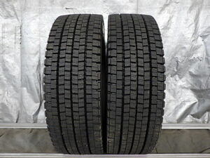 UT2192-ダンロップ SP001 245/70R19.5 136/134J 中古 9.9分山 2本セット スタッドレスタイヤ 2020年製