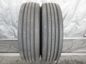 295/80R22.5 153/150J ブリヂストン R173 中古 9.9分山 2本セット サマータイヤ 2023年製