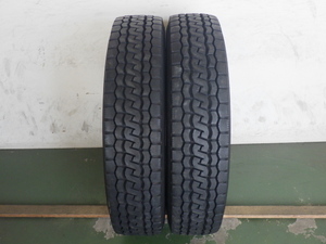 205/80R17.5 120/118L ブリヂストン M804 中古 8分山 2本セット オールシーズンタイヤ 2018年製 L16625