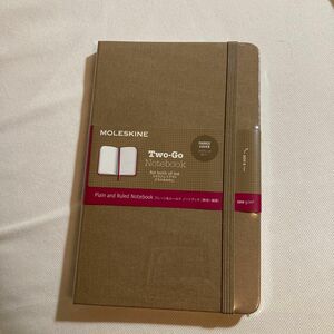 新品未使用モレスキン ノート TWO-GO ミディアムサイズ MOLESKINE Kraft Brown Hard Cover 