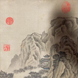 【模写】掛軸 絹本 書 中国 中国美術 合箱 同梱可能 No.3347の画像7