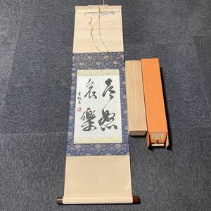 【模写】掛軸 重陽 紙本 書 合箱 同梱可能 No.3559