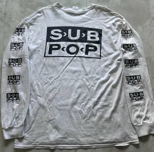 00's sub pop袖プリtシャツnirvana pearl jam TAD sonic youth mudhoney soundgarden L7