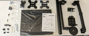 0603u1806　HUANUO PCモニターアーム 2画面 13~27インチ対応 耐荷重1~10kg グロメット式＆クランプ式 VESA100*100 HNCM7