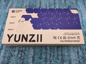 0603u0220　YUNZII YZ75 75% ホットスワップ対応ワイヤレスゲーミングキーボード RGBバックライト BT5.0/2.4G/USB-C Gateron G Pro 茶軸