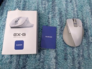 0603u1309　エレコム マウス ワイヤレスマウス Bluetooth EX-G 握りの極み Mサイズ ホワイト フェイス M-XGM15BBSWF/EC　※同梱不可