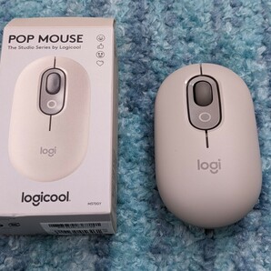 0603u1325 Logicool POP MOUSE M370GY 静音 ワイヤレスマウス 無線 Bluetooth Logi Bolt Unifying非対応 左右対称の画像1