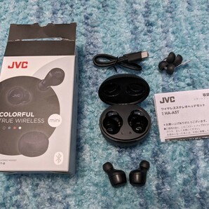 0603u2903 JVCケンウッド JVC ワイヤレスイヤホン Bluetooth ブラック カナル型 HA-A5Tの画像1