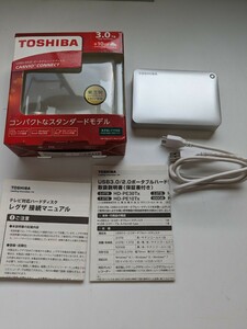 0603u2112　東芝(TOSHIBA) CANVIO CONNECT 3.0TB USB3.0 ポータブルHDD 外付け シルバー HD-PE30TG