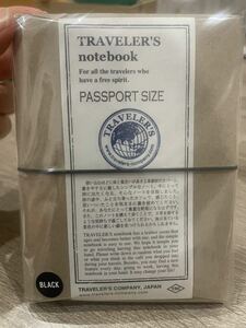 ★トラベラーズノート パスポートサイズ ブラック★新品未使用品★