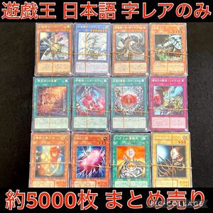 遊戯王 約5000枚 日本語 字レア のみ 大量 まとめ売り 引退品 幻獣機オライオン 古聖戴サウラヴィス 王虎ワンフー 財宝狩りの悪魔 進化の繭