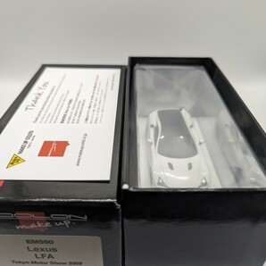 未開封 MAKE UP製 限定80台 1/43 EM550 EIDOLON Lexus LFA Tokyo Motor Show 2009 Whitest White レクサス メイクアップ アイドロンの画像8