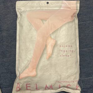 ベルミス BELMISE パジャマレギンス スリーププラス 着圧 マシュマロピンク Lサイズ