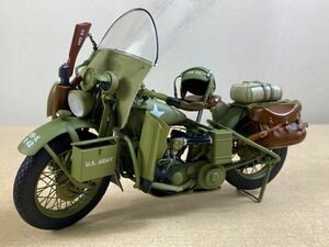 ◆FQ142 バイク 模型 HARLEY-DAVIDSON 1942 89-X R42　ミニチュア　軍用バイク　コレクション　アーミー　ミリタリー　オートバイ◆T