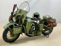 ◆FQ142 バイク 模型 HARLEY-DAVIDSON 1942 89-X R42　ミニチュア　軍用バイク　コレクション　アーミー　ミリタリー　オートバイ◆T_画像1