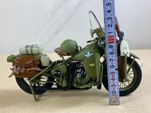 ◆FQ142 バイク 模型 HARLEY-DAVIDSON 1942 89-X R42　ミニチュア　軍用バイク　コレクション　アーミー　ミリタリー　オートバイ◆T_画像4