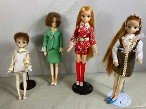 ◆FT107 リカちゃん人形 4体 まとめ タカラ TAKARA　当時物　おもちゃ　着せ替え人形◆T