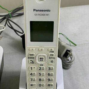 ◆FX30 コードレス電話機 パナソニック 親機 VE-GD24DL / 子機 KX-FKD404-W1 動作未確認 Panasonic 家電 電話◆Tの画像3