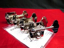 ★新品セール/最安値！★軽い！GOTOH／GB640-Ni-L4◆超軽量 国産 高品質 高精度 ゴトー Bass マシンヘッド 4個set RES-O-LITEシリーズ_画像3