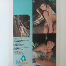 『雑誌グラビア ラミネート加工』O-1358『雛形あきこ 写真集 ヒナのはみかみ笑い』ヤングマガジン 平成8年1月9日号 B5 9枚18ページ ※15 _画像6