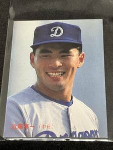 【美品】カルビープロ野球カード 87年　323番　近藤真一　中日ドラゴンズ