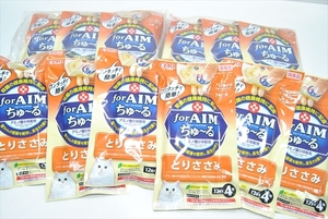 【EN-12】 キャットフード forAIMちゅーる とりささみ 国産品 12g×4袋入り 18個 まとめ売り ④