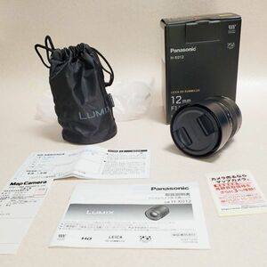 美品 Panasonic 単焦点 広角レンズ H-X012 LEICA DG SUMMILUX 12mm/F1.4 ASPH. マイクロフォーサーズ用 ライカ(60)