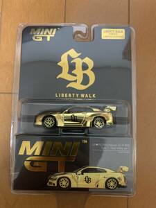 【未開封】TSM MINI GT 1/64 LIBERTY WALK Tokyo 限定 LB WORKS NISSAN GT-R R35 Type 1, Rear Wing Ver 1 Gold Series