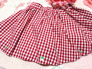  white × red * check * width .me tea me tea spread *me tea possible love * strawberry attaching *flifli* skirt 