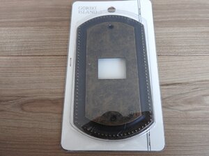 ★☆【送料無料】未使用 スイッチプレート スイッチカバー 真鍮製 一穴 GORIKI ISLAND ☆★