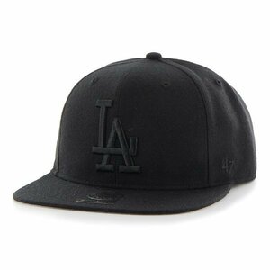 ’47 (フォーティセブン) FORTYSEVEN ドジャース (ロサンゼルス) キャップ 帽子 Dodgers Sure Shot ’47 CAPTAIN Black x Black Logo