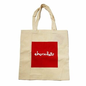 Chocolate Skateboards (チョコレート) エコバッグ トートバッグ カバン RED SQUARE TOTE Canvas スケボー SK8 SKATE