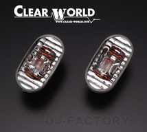 CLEAR WORLD クリアワールド クリスタルサイドマーカー クリア スズキ ジムニーワイド JB33W ★要加工 SMS-01C_画像1