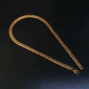 【1円スタート】喜平ネックレス 金チェーン gold necklace 18kgp 金ネックレス 幅9mm 55cmダブル 喜平 メンズ レディース 335